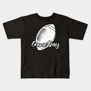 Grunge Football Game Day Vintage Design Kids T-Shirt